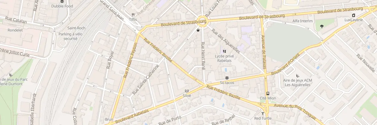 Plan du 18 Rue Frédéric Bazille à Montpellier