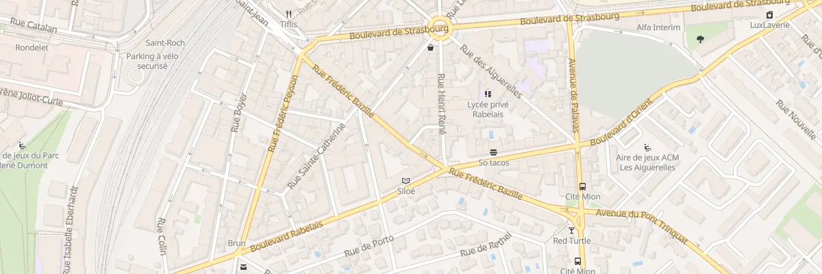 Plan du 24 Rue Frédéric Bazille à Montpellier