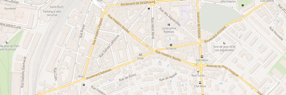 Plan du 37 Rue Frédéric Bazille à Montpellier