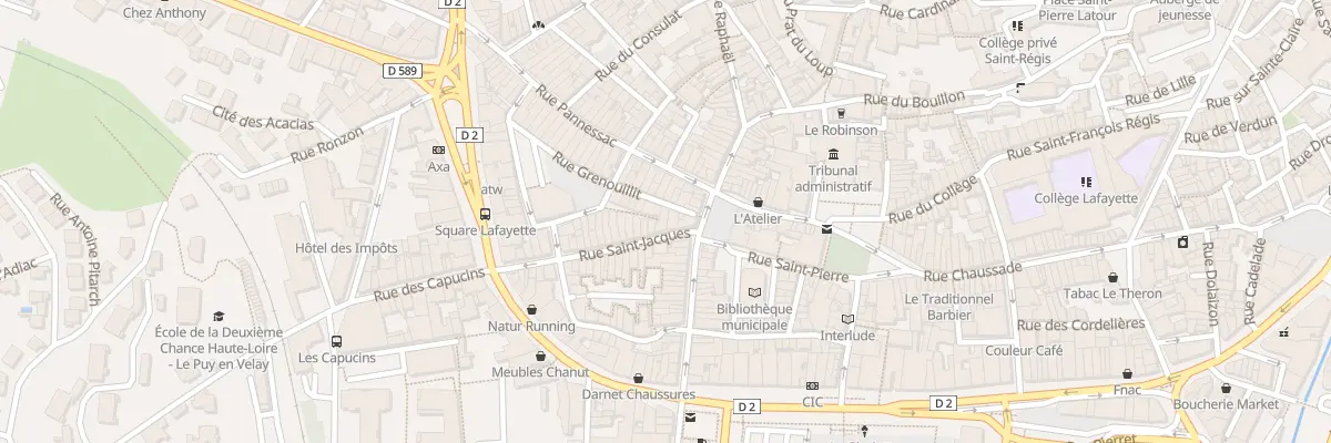 Plan du 6 Rue St Jacques au Puy-en-Velay