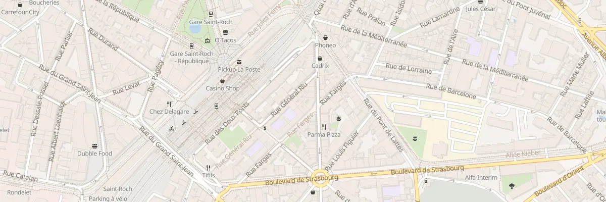 Plan du 7B Rue Général Riu à Montpellier