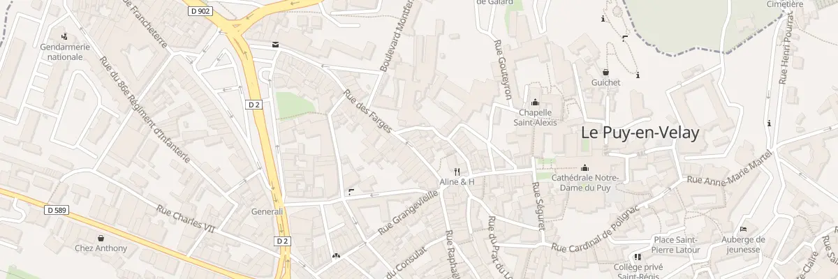 Plan du 20 Rue des Farges au Puy-en-Velay