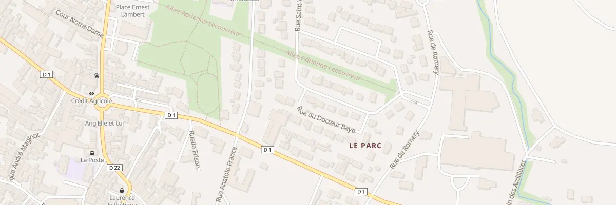 Plan du 10 Rue du Mal de Lattre de Tassig à Damery