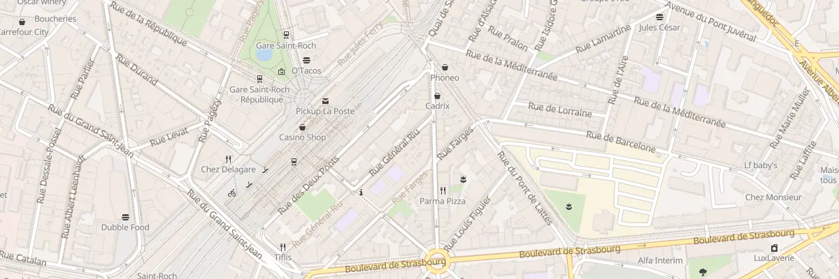 Plan du 3 Rue Général Riu à Montpellier