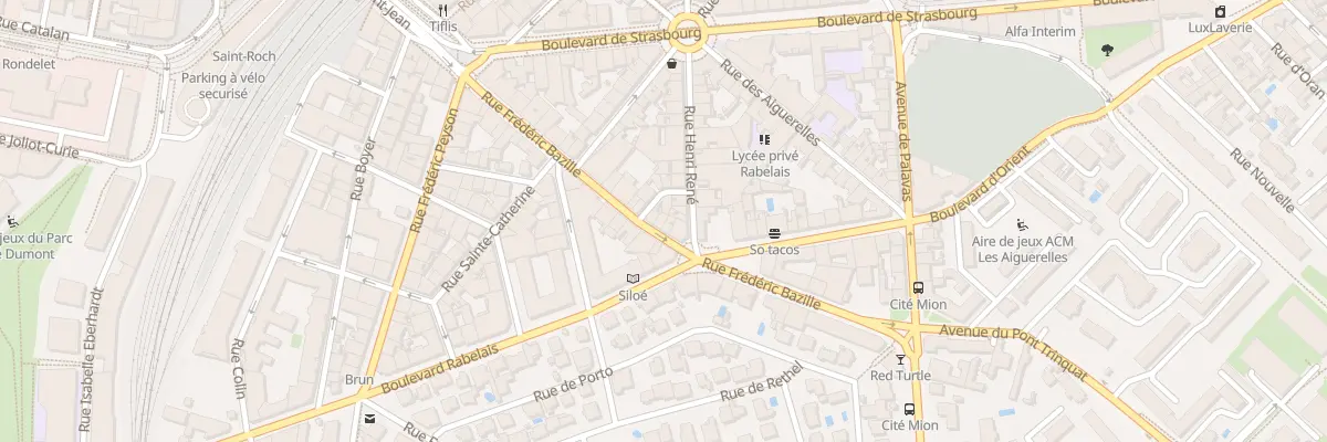 Plan du 28 Rue Frédéric Bazille à Montpellier