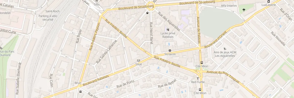 Plan du 30 Rue Frédéric Bazille à Montpellier