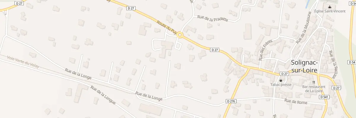 Plan du 12 Rue de la Longe à Solignac-sur-Loire