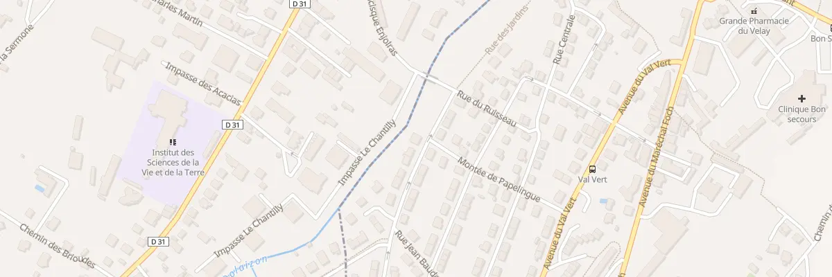 Plan du 8 Rue l’Et J Coudeyrette au Puy-en-Velay
