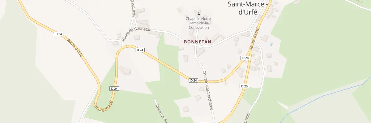 Plan du 5222 Bonnetan à Saint-Marcel-d’Urfé