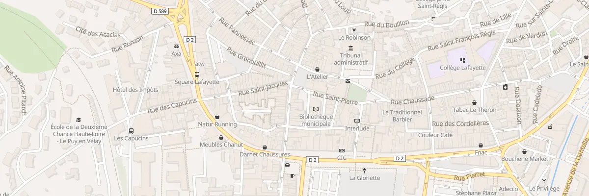 Plan du 6 Pl de la Halle au Puy-en-Velay