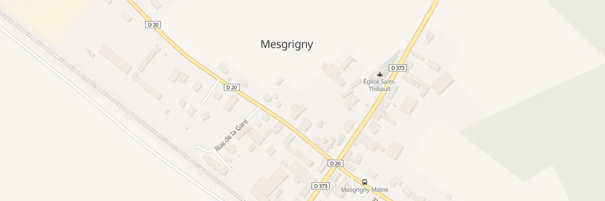 Plan du 6 Rte de Chatres à Mesgrigny