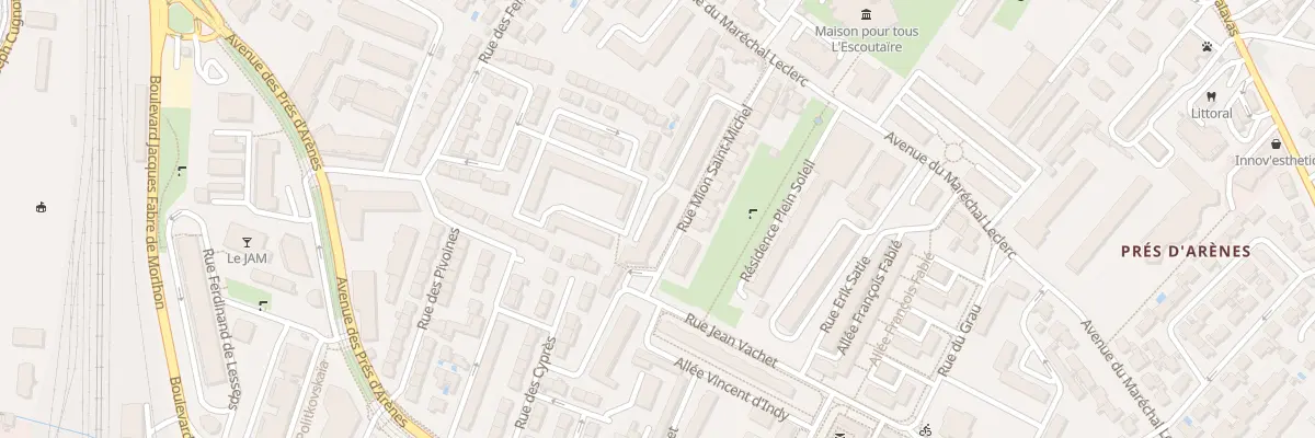 Plan du 177 Rue Mion Saint Michel à Montpellier