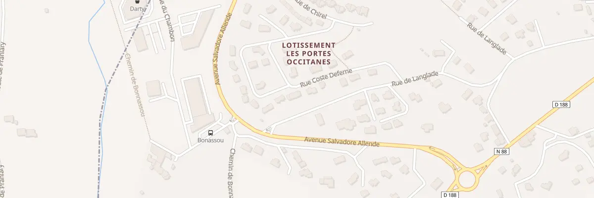 Plan du 32 Rue Coste Deferne au Puy-en-Velay