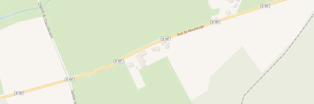 Plan du 32B Rue de Maubeuge à Vieux-Mesnil