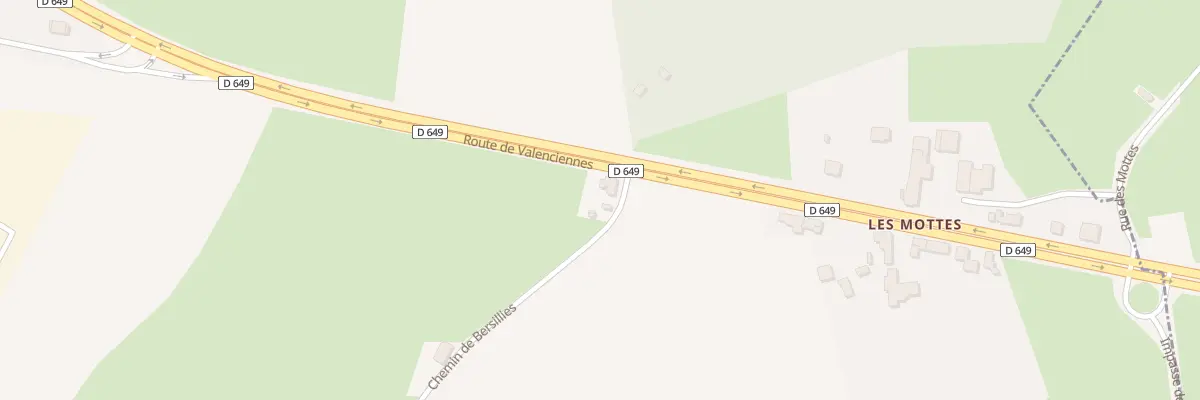 Plan du 2 Che les Mottes à La Longueville