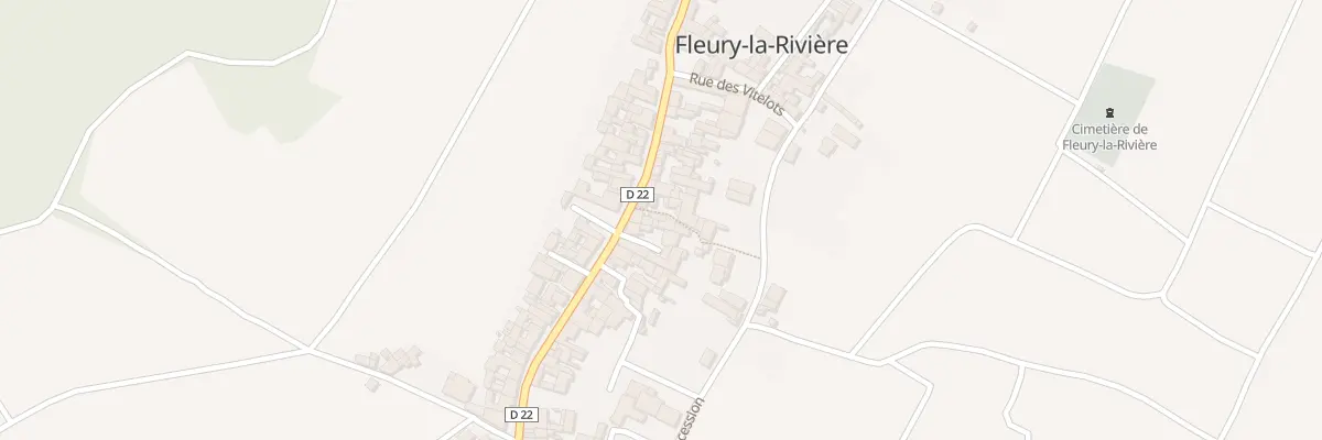 Plan du 2 Rue de Bellevue à Fleury-la-Rivière