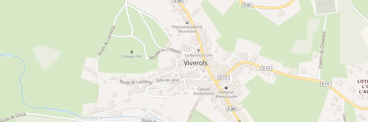 Plan du 9 Rue des Dentellieres à Viverols