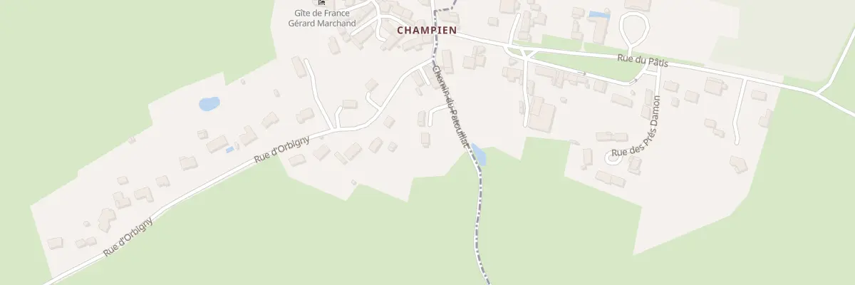 Plan du 3 Chem du Patouillat à Pontaubert