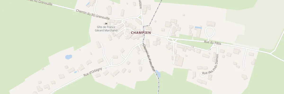 Plan du 1 Chem du Patouillat à Pontaubert