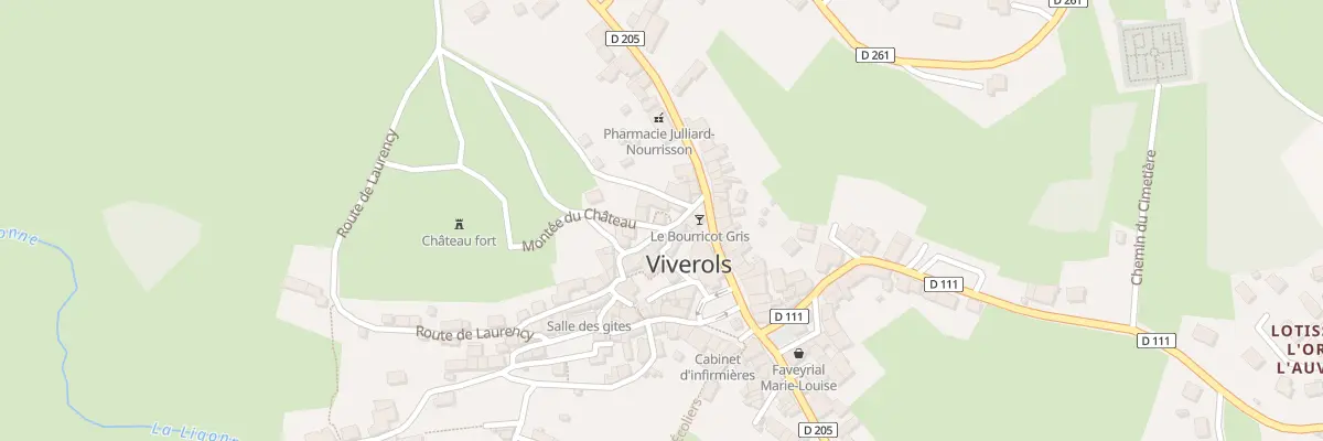 Plan du 6 Mte du Chateau à Viverols
