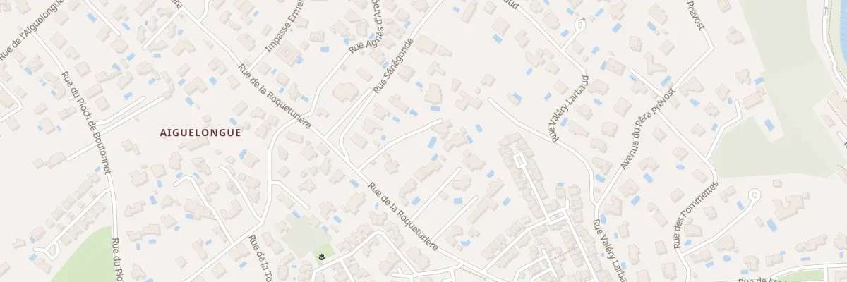 Plan du 934 Rue de la Roqueturière à Montpellier