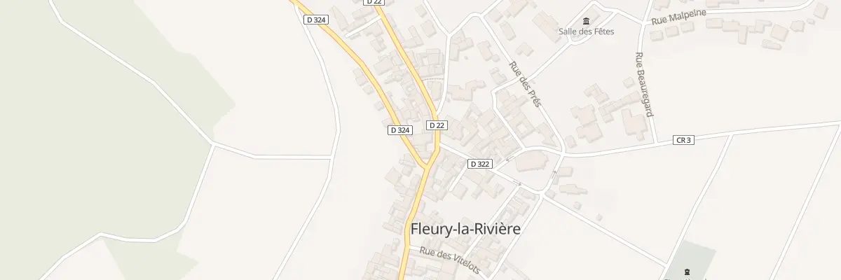Plan du 2 Rue des Chauffours à Fleury-la-Rivière