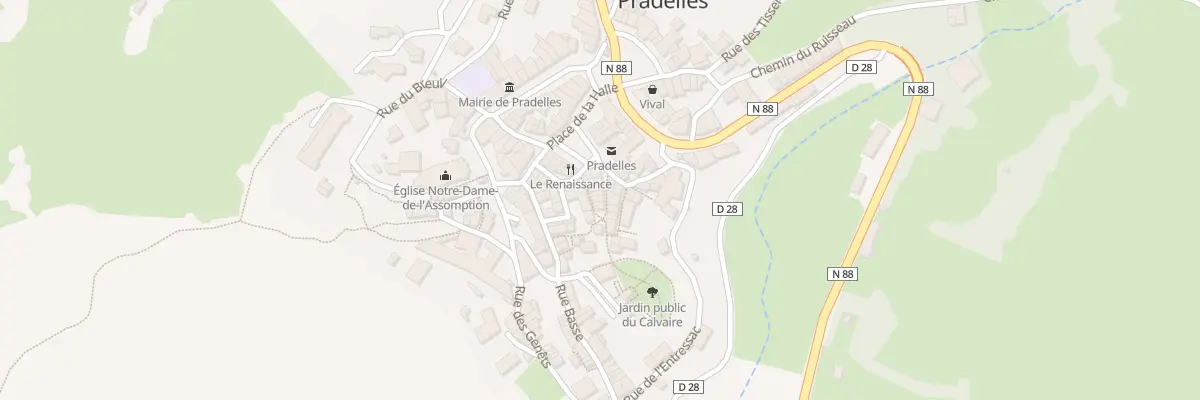 Plan du 5193A Rue de la Congregation à Pradelles