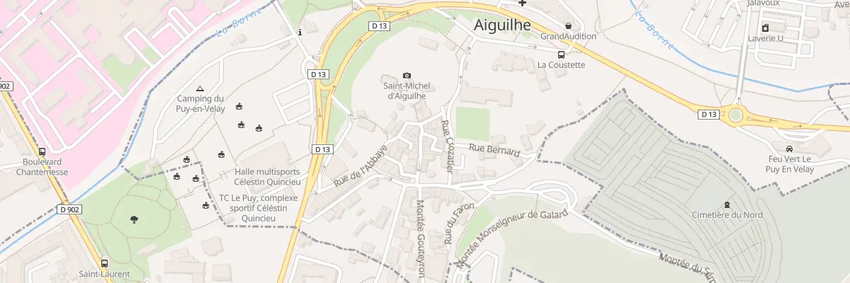 Plan du 16 Rue du Rocher à Aiguilhe