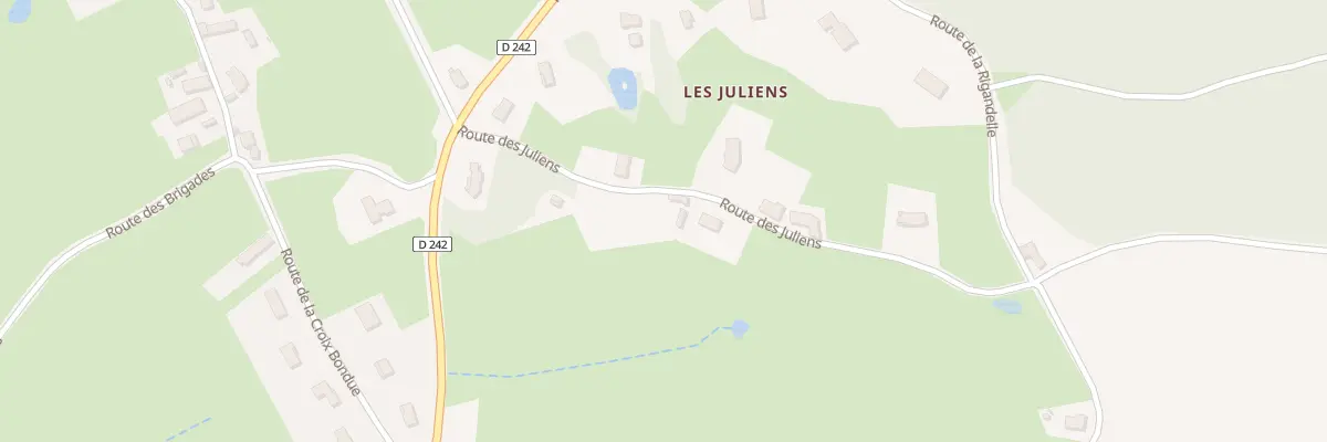 Plan du 5160 Les Juliens à Saint-Agnan