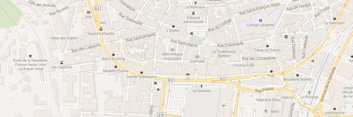 Plan du 12 Rue des Mourgues au Puy-en-Velay