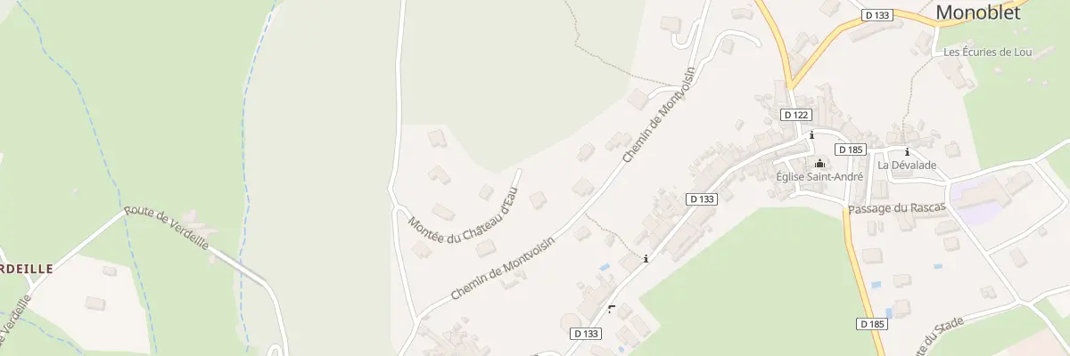 Plan du 130 Mte du Château d’Eau à Monoblet