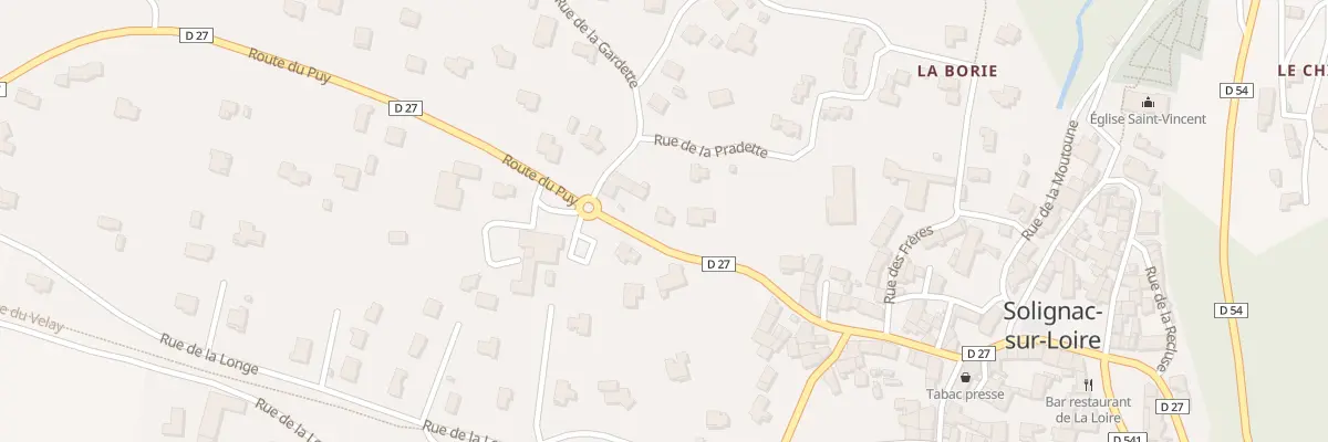 Plan du 10 Rte du Puy à Solignac-sur-Loire