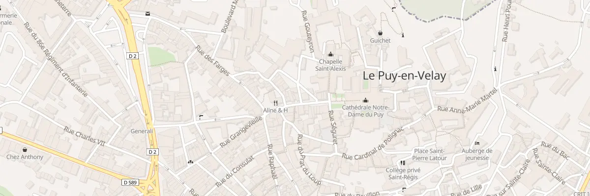 Plan du 21 Rue des Tables au Puy-en-Velay