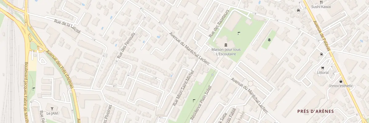 Plan du 38 Rue Mion Saint Michel à Montpellier