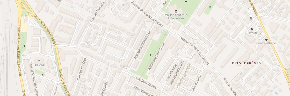 Plan du 107 Rue Mion Saint Michel à Montpellier
