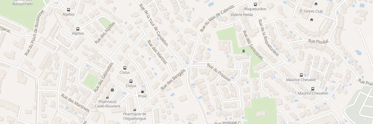 Plan du 321 Rue du Mas de Calenda à Montpellier