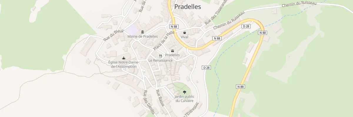 Plan du 5219 Rue des Penitents à Pradelles