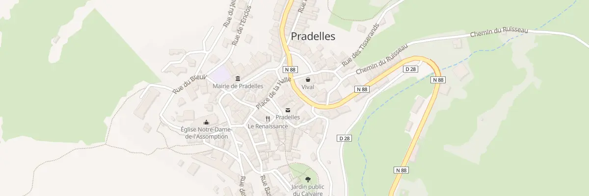 Plan du 5232 Av de Langogne à Pradelles