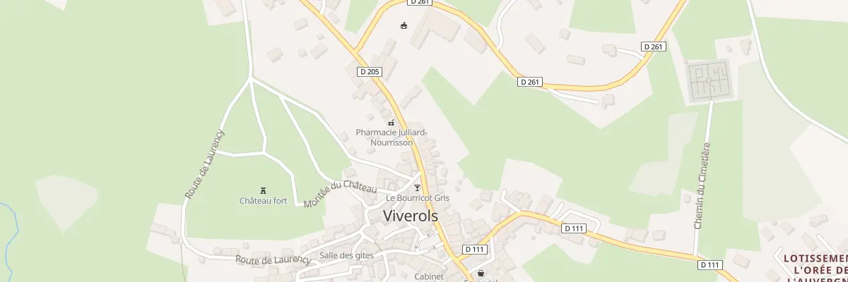 Plan du 13 Rue Principale à Viverols