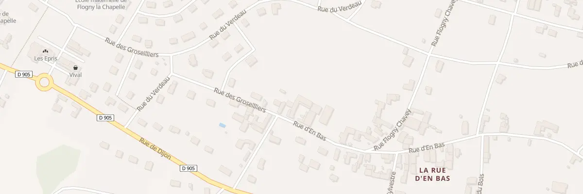 Plan du 11 Rue d’En Bas à Flogny-la-Chapelle