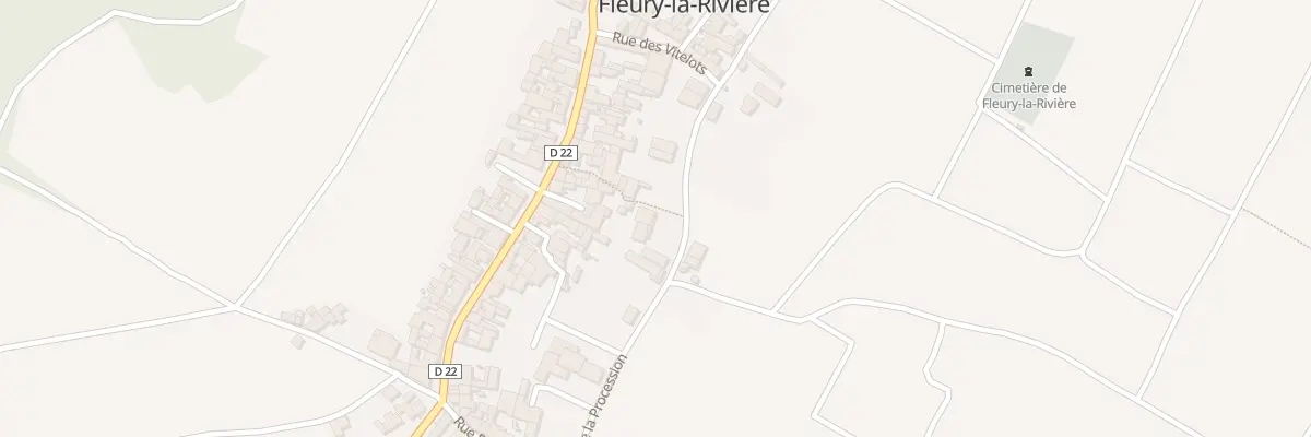 Plan du 6 Rue de Bellevue à Fleury-la-Rivière