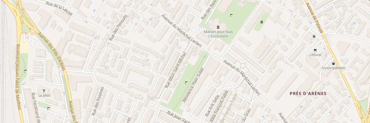 Plan du 57 Rue Mion Saint Michel à Montpellier