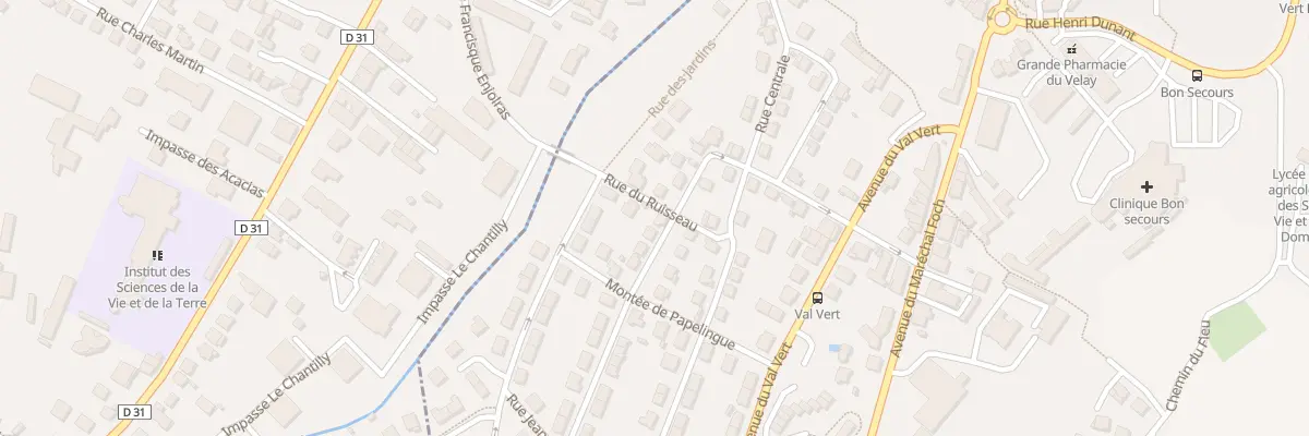 Plan du 6 Rue du Ruisseau au Puy-en-Velay