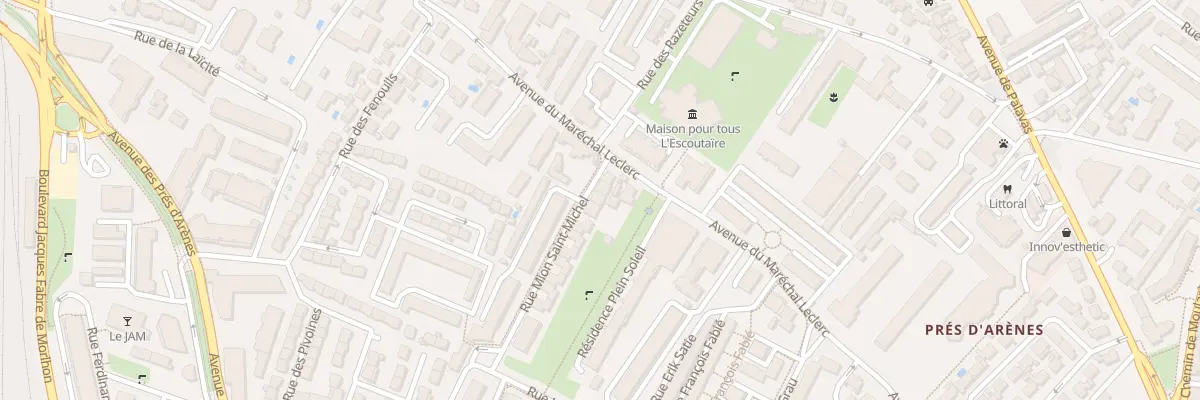 Plan du 39 Rue Mion Saint Michel à Montpellier