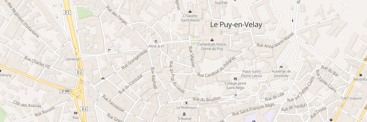 Plan du 6 Rue Adhemard de Monteil au Puy-en-Velay