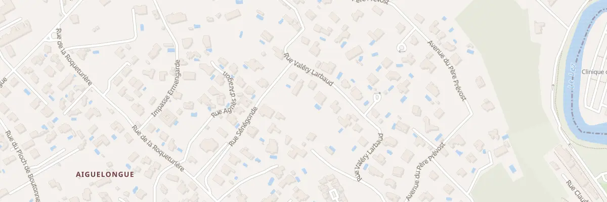 Plan du 553 Rue Valéry Larbaud à Montpellier