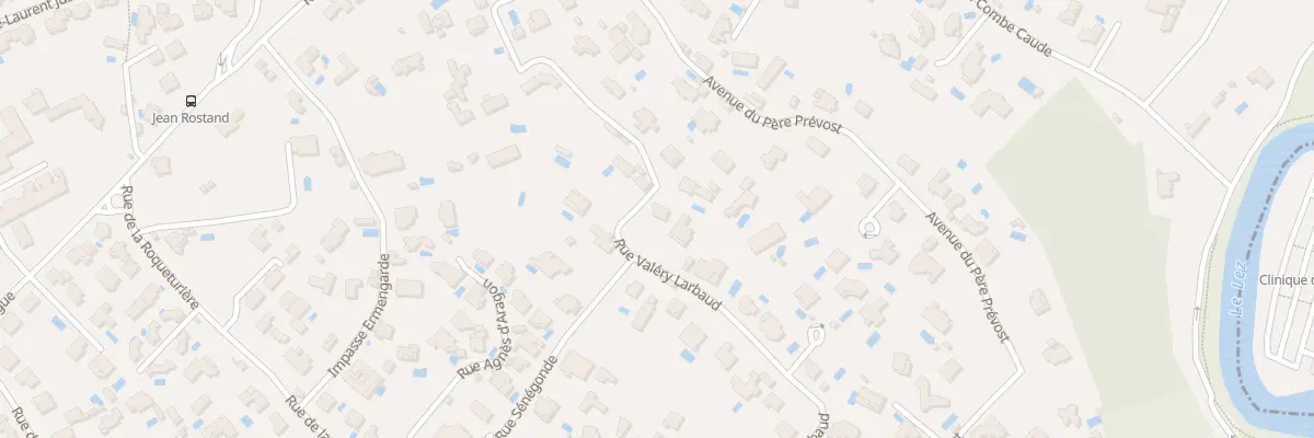 Plan du 648 Rue Valéry Larbaud à Montpellier