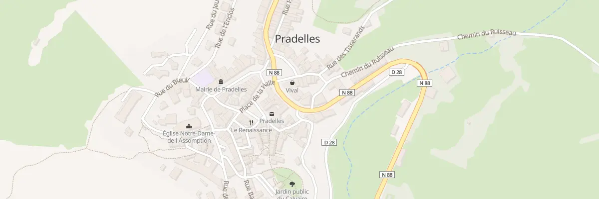 Plan du 5094 Av de Langogne à Pradelles