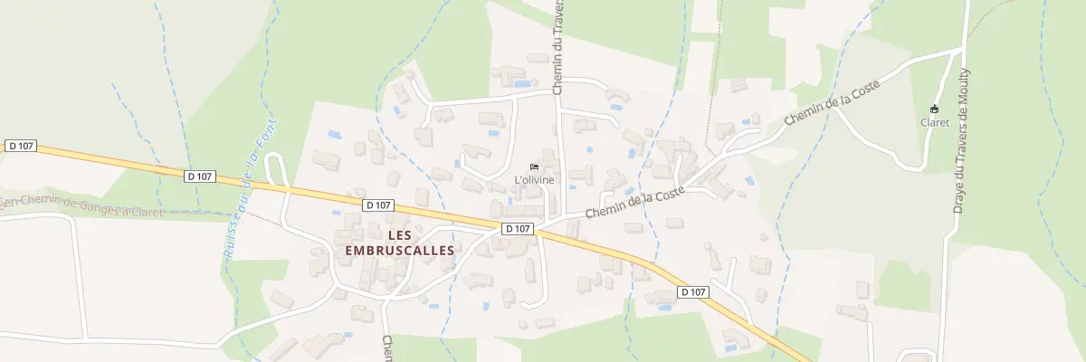 Plan du 25 Imp du Boulidou à Claret