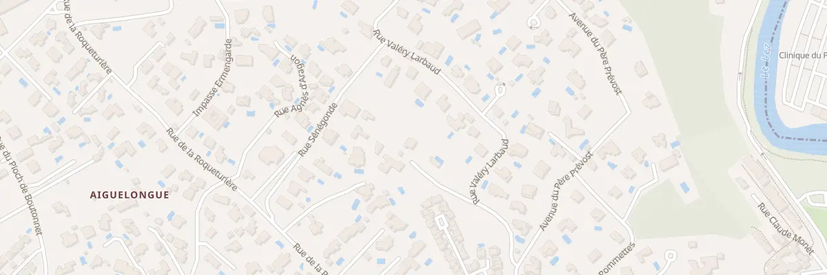 Plan du 299 Rue Valéry Larbaud à Montpellier
